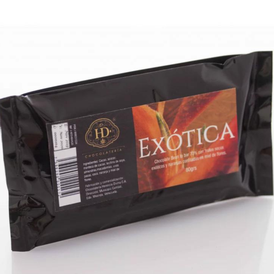 Barra de chocolate Herencia Divina Exótica 70% cacao 80 g