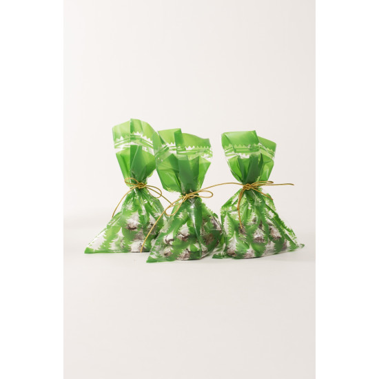 Bolsas de regalo transparentes Med. modelo pinos Bolsas de regalo transparentes Med. modelo pinos