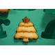 Molde con diseño de Pinos y Sombreros de Navidad verde Molde con diseño de Pinos y Sombreros de Navidad verde