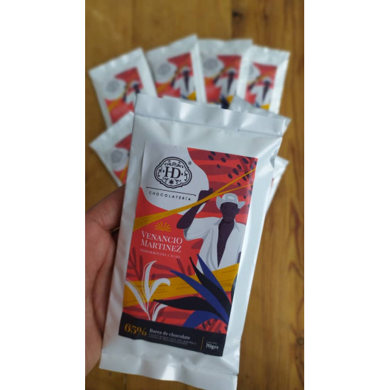 Barra de chocolate Venancio Martínez 70 g Herencia Divina 65% cacao Barra de chocolate Venancio Martínez 70 g Herencia Divina 65% cacao