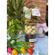Envase de vidrio con tres opciones de bocaditos de HomeCook Envase de vidrio con tres opciones de bocaditos de HomeCook