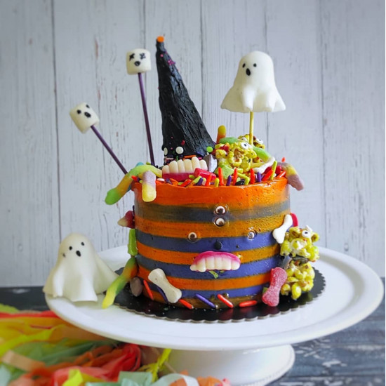 Box de Torta Halloween de Limonada Cake Box de Torta Halloween de Limonada Cake
