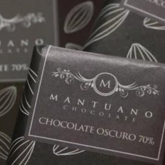 Barra de chocolate oscuro 70% Mantuano Chocolates 80 g Barra de chocolate oscuro 70% Mantuano Chocolates 80 g