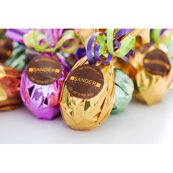 Especial Pascua Huevo de Pascua de chocolate oscuro 6 cm de Sander Chocolatier