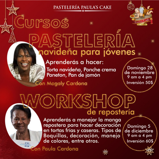 Workshop de Repostería con Paula Cardona de Paulas Cake Workshop de Repostería con Paula Cardona de Paulas Cake