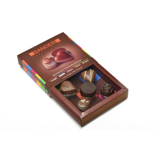 Bombones de chocolate Colección Venezolanísimos 5 unid Sander Chocolatier