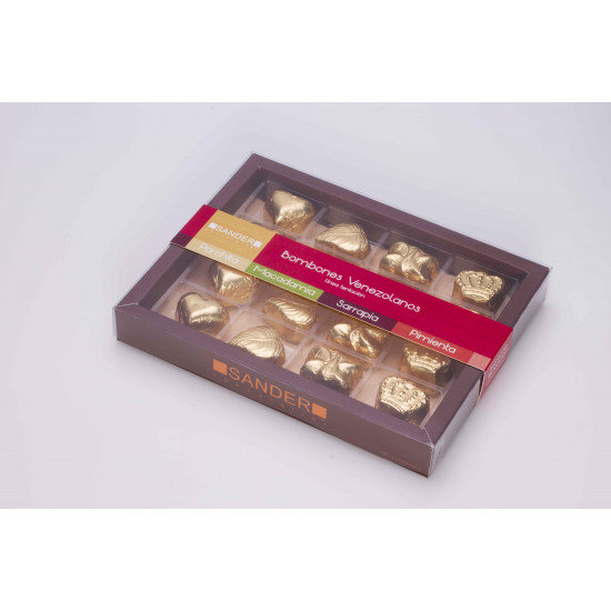 Bombones de Sander Chocolatier, Tentación, caja de 16 Bombones de Sander Chocolatier, Tentación, caja de 16