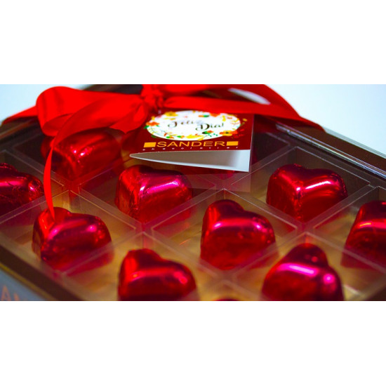 Bombones de chocolates Especial San Valentín caja de 12 unidades de Sander Chocolatier Bombones de chocolates Especial San Valentín caja de 12 unidades de Sander Chocolatier