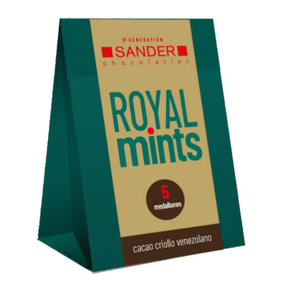 Bombones de chocolate Royal Mints (7 bombones) de Sander Chocolatier