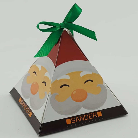 Navidad Bambalina de Santa con chocolates de Sander Chocolatier