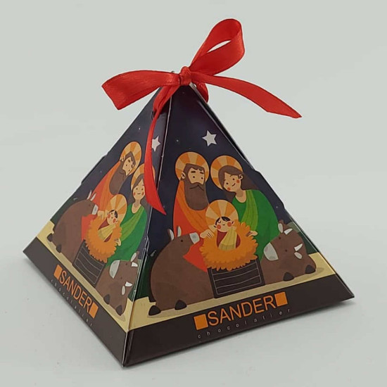 Bambalina Pesebre con chocolates de Sander Chocolatier