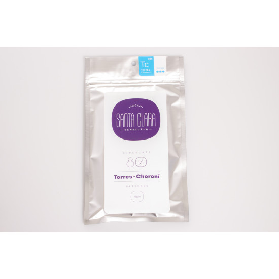 Barra de Chocolate 80% con Cacao Torres Choroní Cacao Santa Clara Barra de Chocolate 80% con Cacao Torres Choroní Cacao Santa Clara