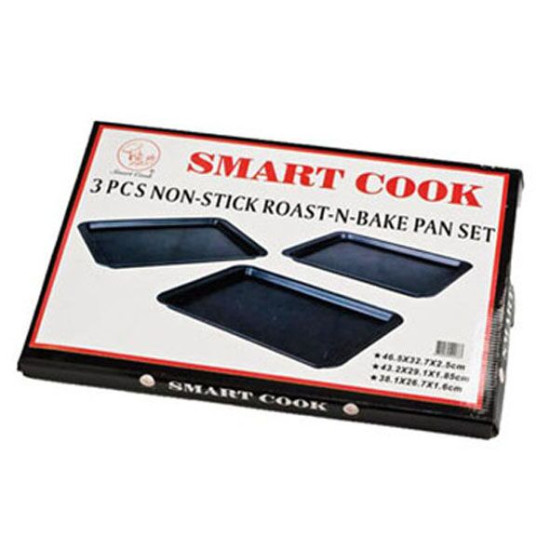 Bandeja Rectangular (3pzas) Smart Cook