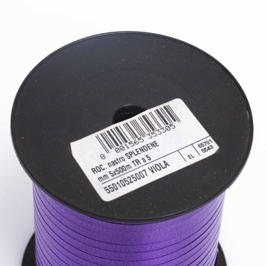Rollo de Cinta de regalo Color Viola / Violeta (5 mm X 500 m) 