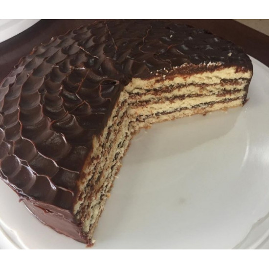 Torta de Vainilla con Fudge de Chocolate 14 cm de Sulú Torta de Vainilla con Fudge de Chocolate 14 cm de Sulú