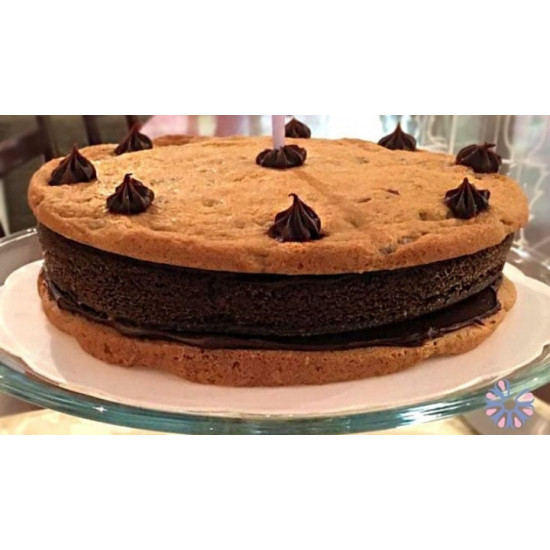 Torta de Galletas y Ponqué de Chocolate Fudge 18 cm de Sulú Torta de Galletas y Ponqué de Chocolate Fudge 18 cm de Sulú