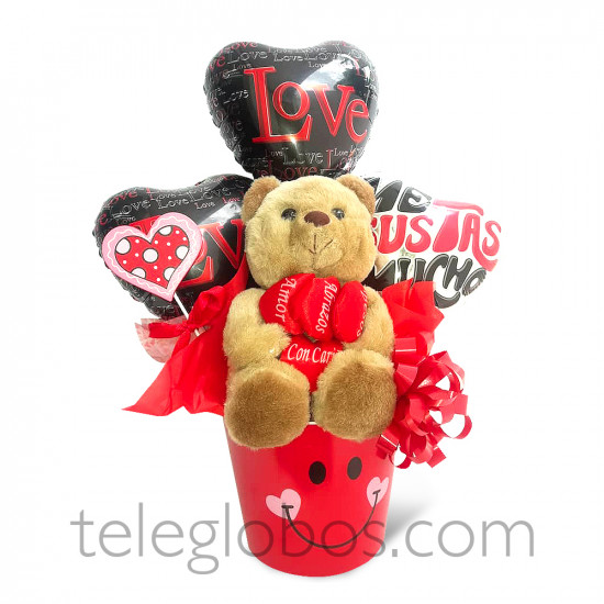 Arreglo de globos Enamorados Arreglo de globos Enamorados