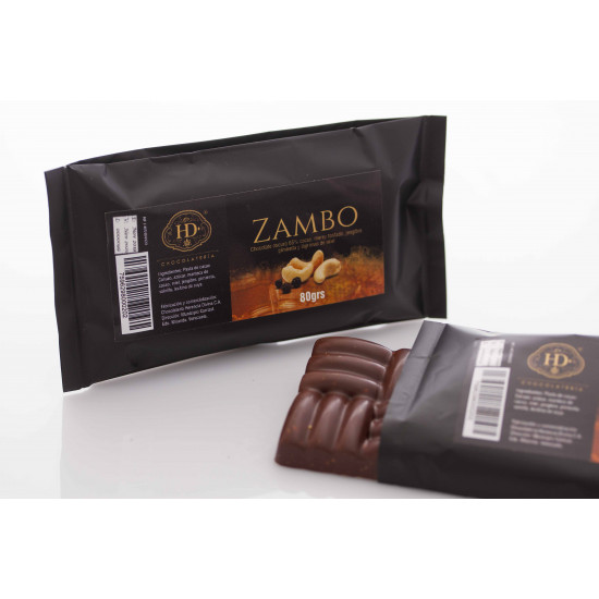 Barra de chocolate Herencia Divina Zambo 65% cacao 80 g Barra de chocolate Herencia Divina Zambo 65% cacao 80 g