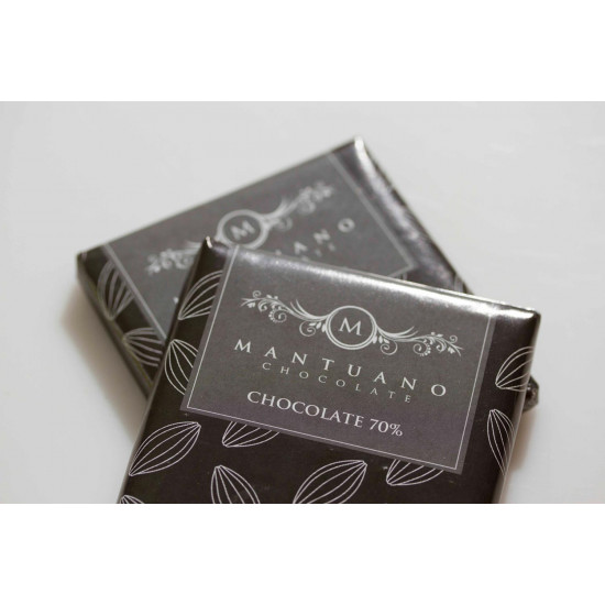 Barra de chocolate oscuro 70% Mantuano Chocolates 40 g Barra de chocolate oscuro 70% Mantuano Chocolates 40 g
