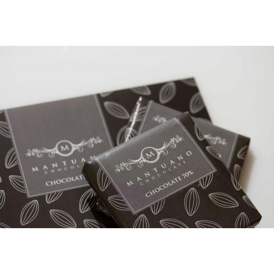 Barra de chocolate oscuro 70% Mantuano Chocolates 40 g Barra de chocolate oscuro 70% Mantuano Chocolates 40 g