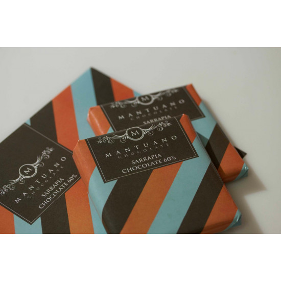 Barra de chocolate 60% con sarrapia Mantuano de 40 g Barra de chocolate 60% con sarrapia Mantuano de 40 g