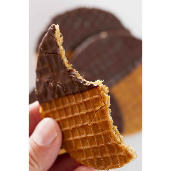 Wafles con caramelo cubierto de chocolate 4 unidades de Sander Chocolatier Wafles con caramelo cubierto de chocolate 4 unidades de Sander Chocolatier