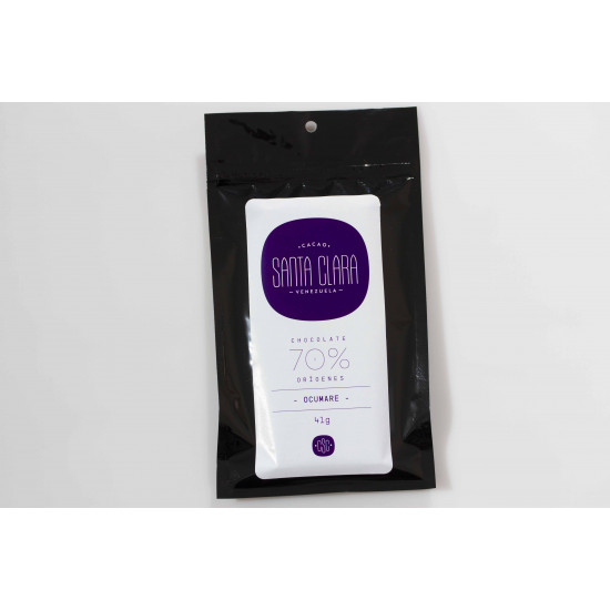 Barra de Chocolate 70% con Cacao Ocumare Cacao Santa Clara Barra de Chocolate 70% con Cacao Ocumare Cacao Santa Clara