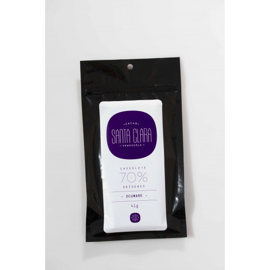 Barra de Chocolate 70% con Cacao Ocumare Cacao Santa Clara Barra de Chocolate 70% con Cacao Ocumare Cacao Santa Clara
