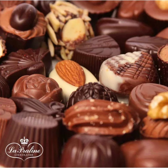Bombones en caja regalo con 500 g de La Praline Bombones en caja regalo con 500 g de La Praline