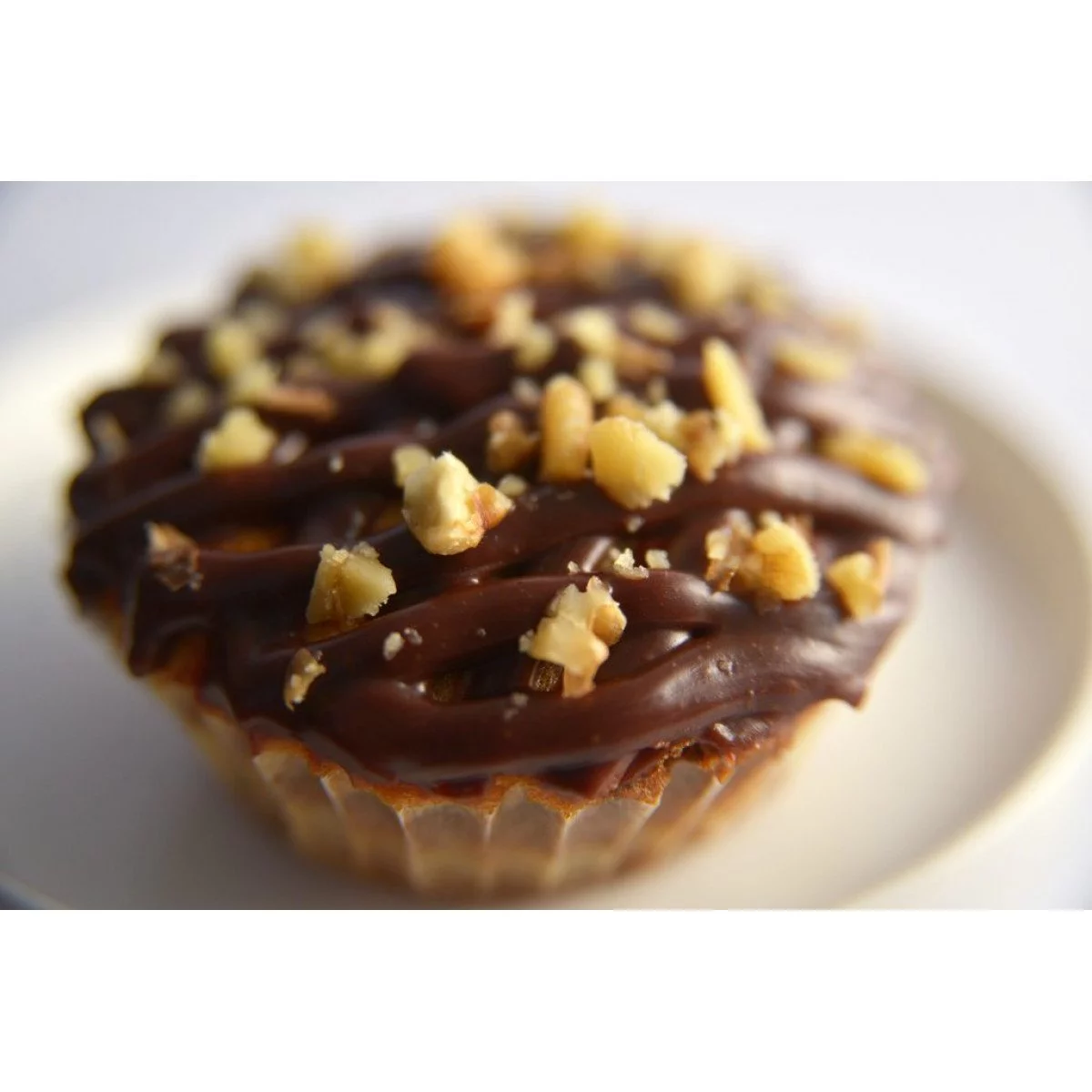 Cupcakes marmoleados con ganache de chocolate y nueces, de Roberli Rojas