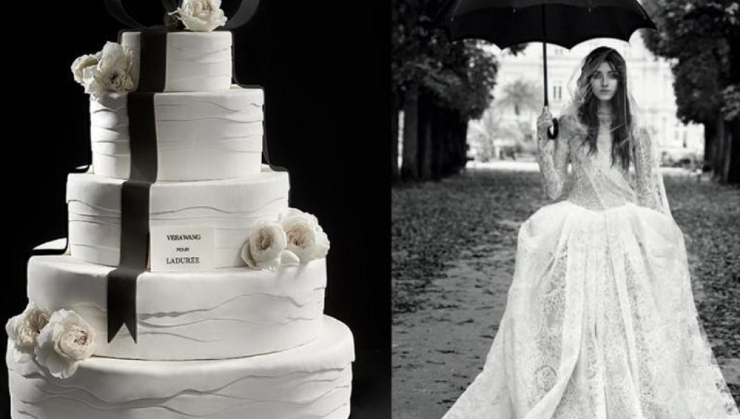 Vera Wang llevó su elegancia a los pasteles de boda de Ladurée
